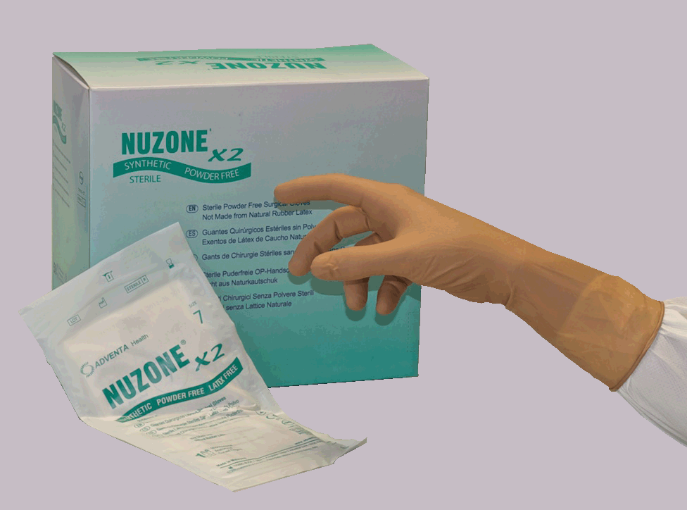 Nuzone Guante Quirúrgico Estéril Talla 7.5 | Caja 50 Pares