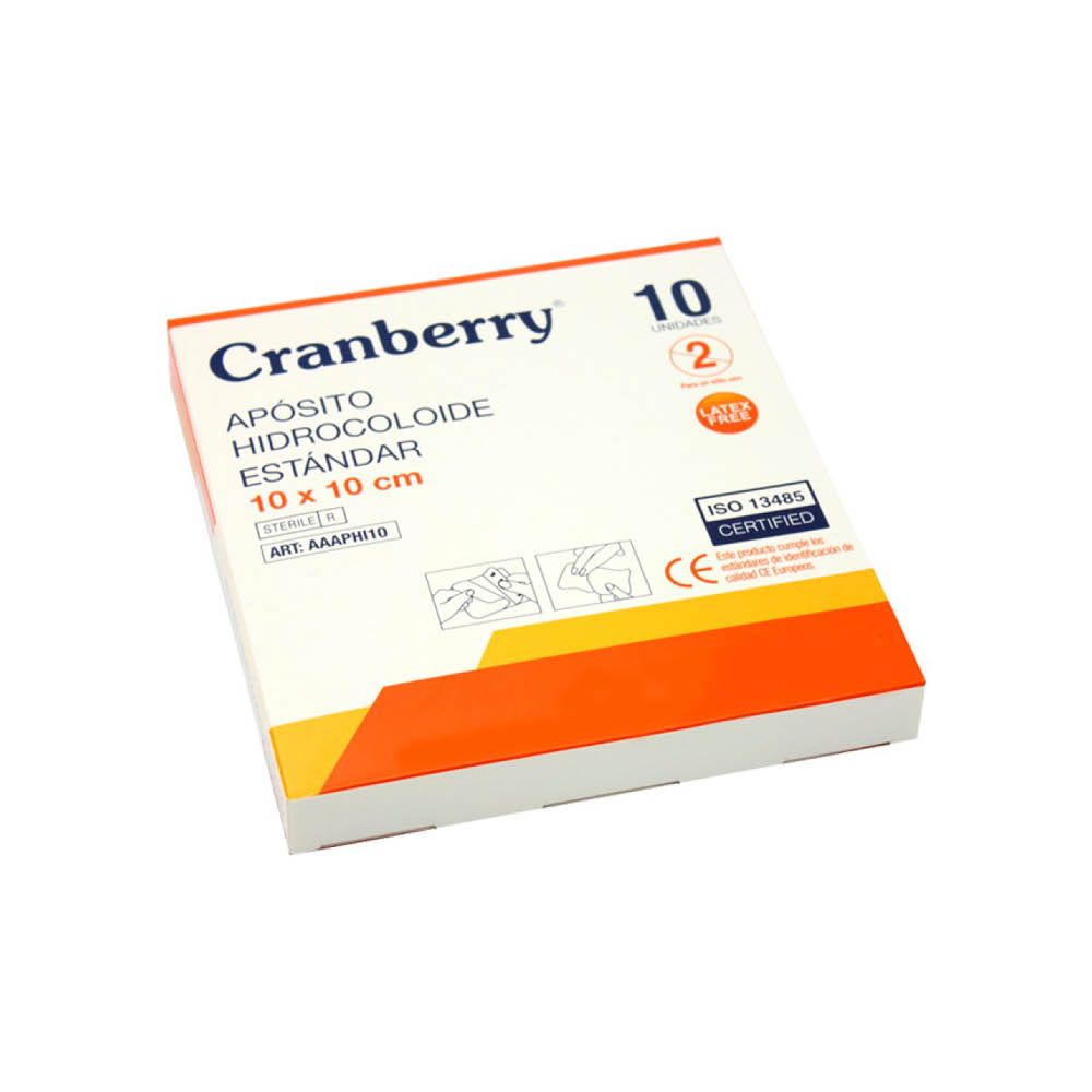 CRANBERRY APOSITO HIDROCOLOIDE 10x10 UNIDAD