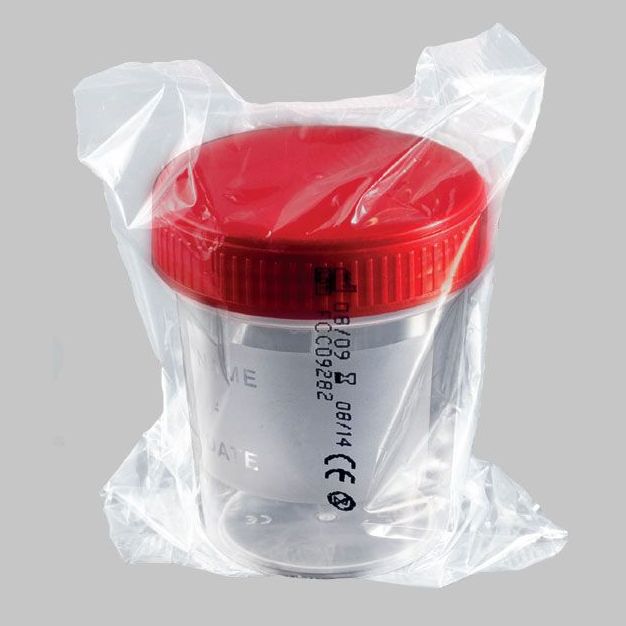 Frasco de Muestra de Orina Estéril  100 ml - 150 ml