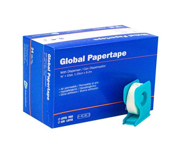 GHC Tela Adhesiva Microporosa | 1,25 cm con Dispensador