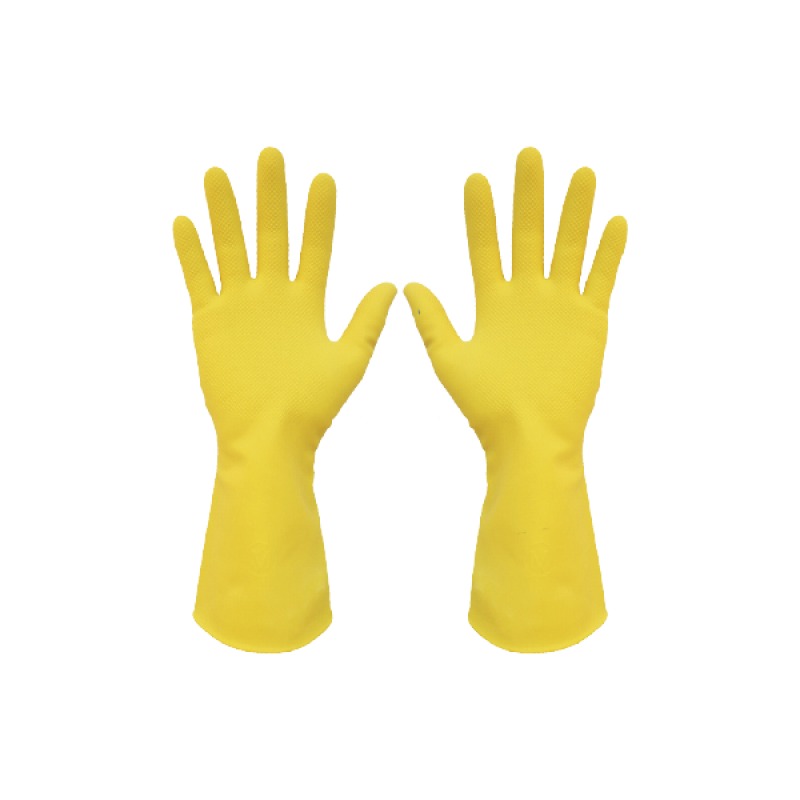 Guantes Domésticos de Látex Amarillo Talla M