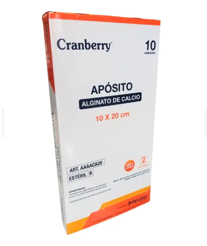 Cranberry Apósito Alginato de Calcio 10 x 20 cm | Unidad