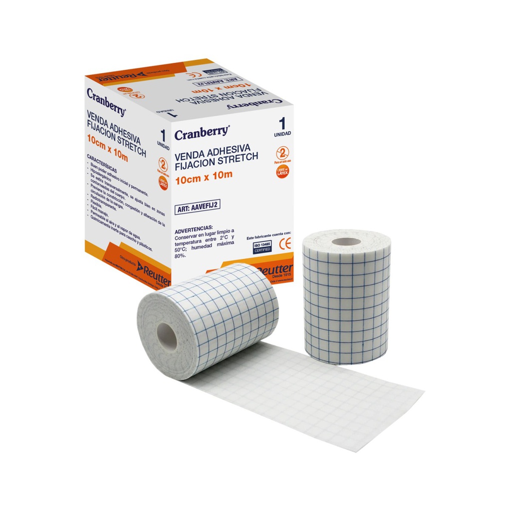 Cranberry Venda Adhesiva de Fijación Stretch 5 cm x 10 mt | Rollo
