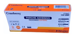 [AAPARCHR] CRANBERRY CAJA PARCHE CURITA REDONDO PARA VACUNAS 100 UN