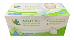 AAFLEX Mascarilla 3 Pliegues Certificada | Caja 50 unidades
