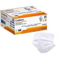 [AAMASDES] Cranberry Mascarilla 3 Pliegues Blanca | Caja 50 Unidades