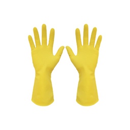 [ACGDOAT3] Guantes Domésticos de Látex Amarillo | Talla L