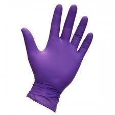 [111-05557] Guante de Nitrilo Morado Talla M 100 un