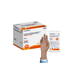 [ACGQLLC4] CRANBERRY GUANTE LIBRE LATEX ESTERIL 8.0 UNIDAD