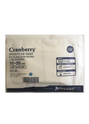 [AAAN1020] Cranberry Apósito de Gasa Estéril No Tejida + Algodón 10x20 cm | Unidad